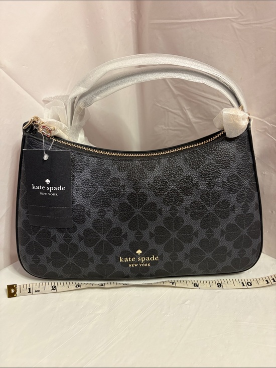 kate spade Handbags - kate spade Black Floral-Print Shoulder Bag with Gold Logo